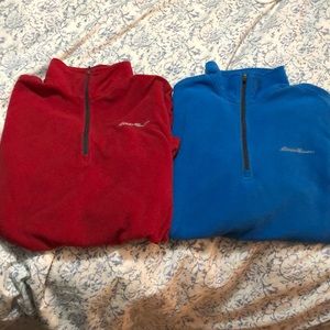 Pair of good condition Eddie Bauer Men’s fleece